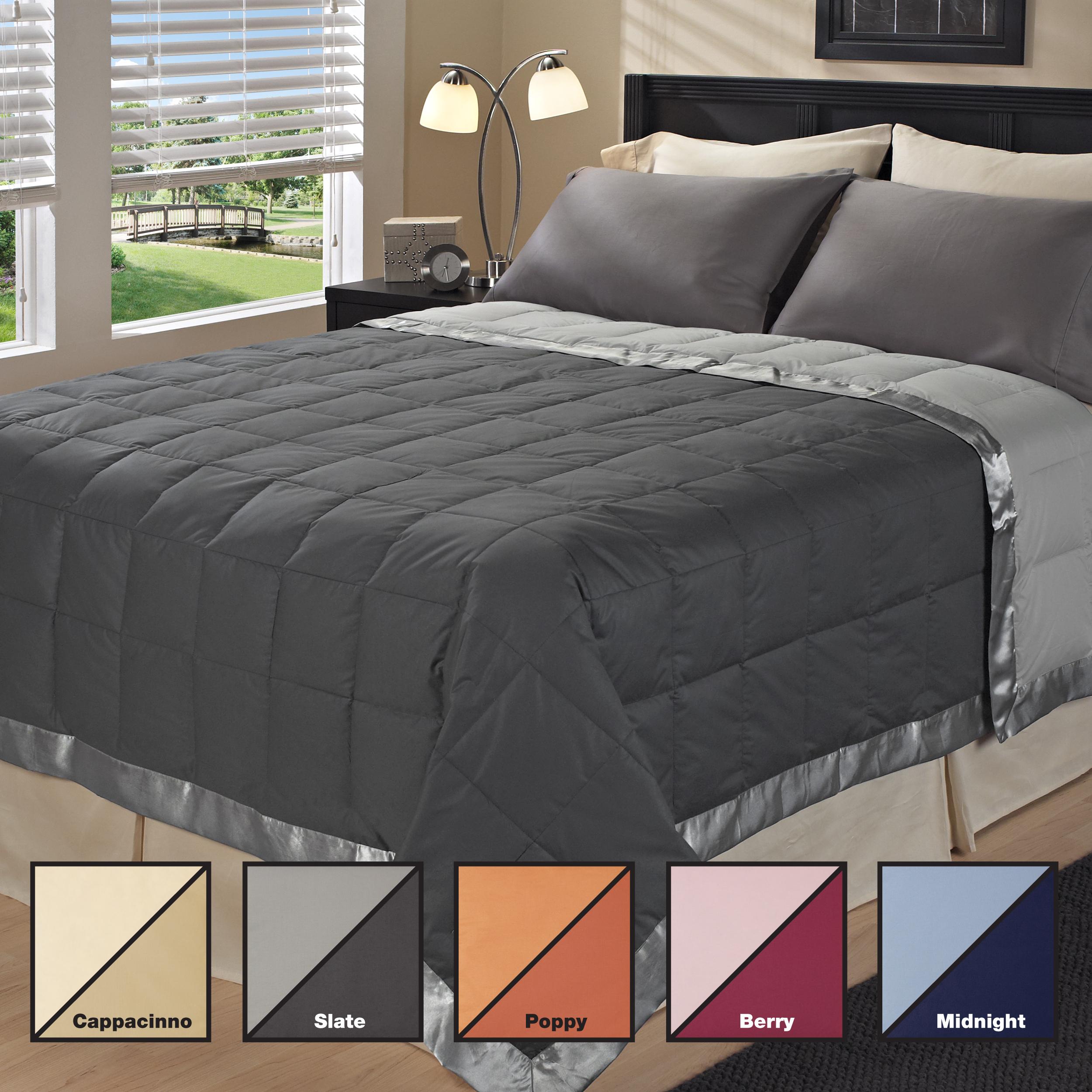 Oversized Reversible 300 Thread Count Luxury Down Blanket 