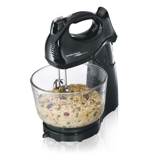 Hamilton Beach 64698 Black Power Deluxe Hand/ Stand Mixer