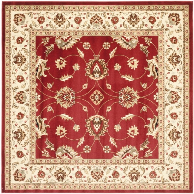 Lyndhurst Traditions Red/ Ivory Rug (67 Square)