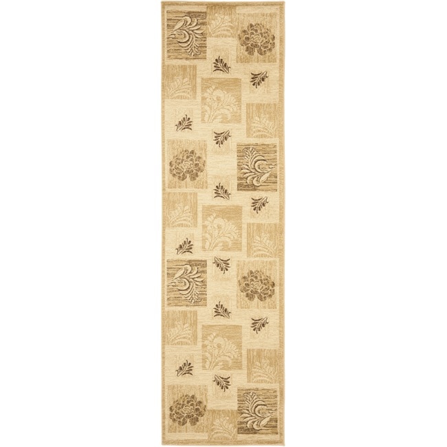 Lyndhurst Floral Panels Ivory Rug (2'3 x 12') Safavieh Runner Rugs