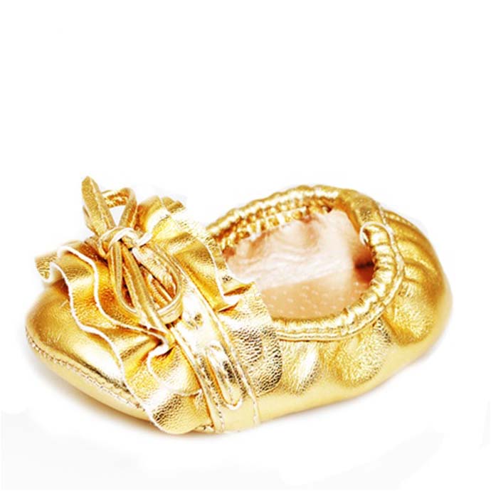 Shop Baby Girl Gold Glam Fashion Crib Shoes Free Shipping On Orders