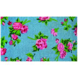 Shop Antique Roses Extra Thick Hand Woven Coir Doormat Free