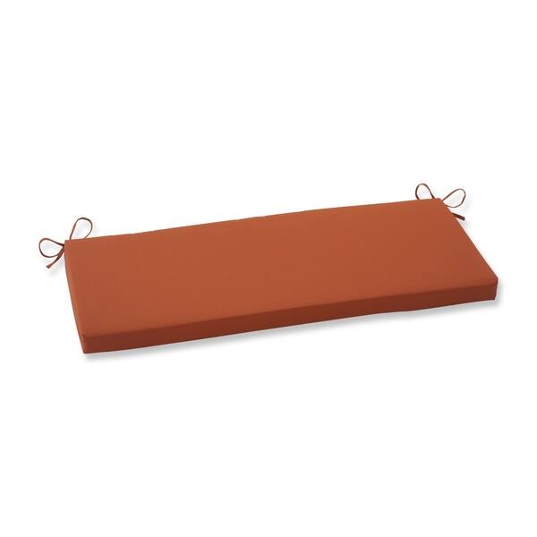 Pillow Perfect Burnt Orange Outdoor Cinnabar Bench Cushion - Overstock ...