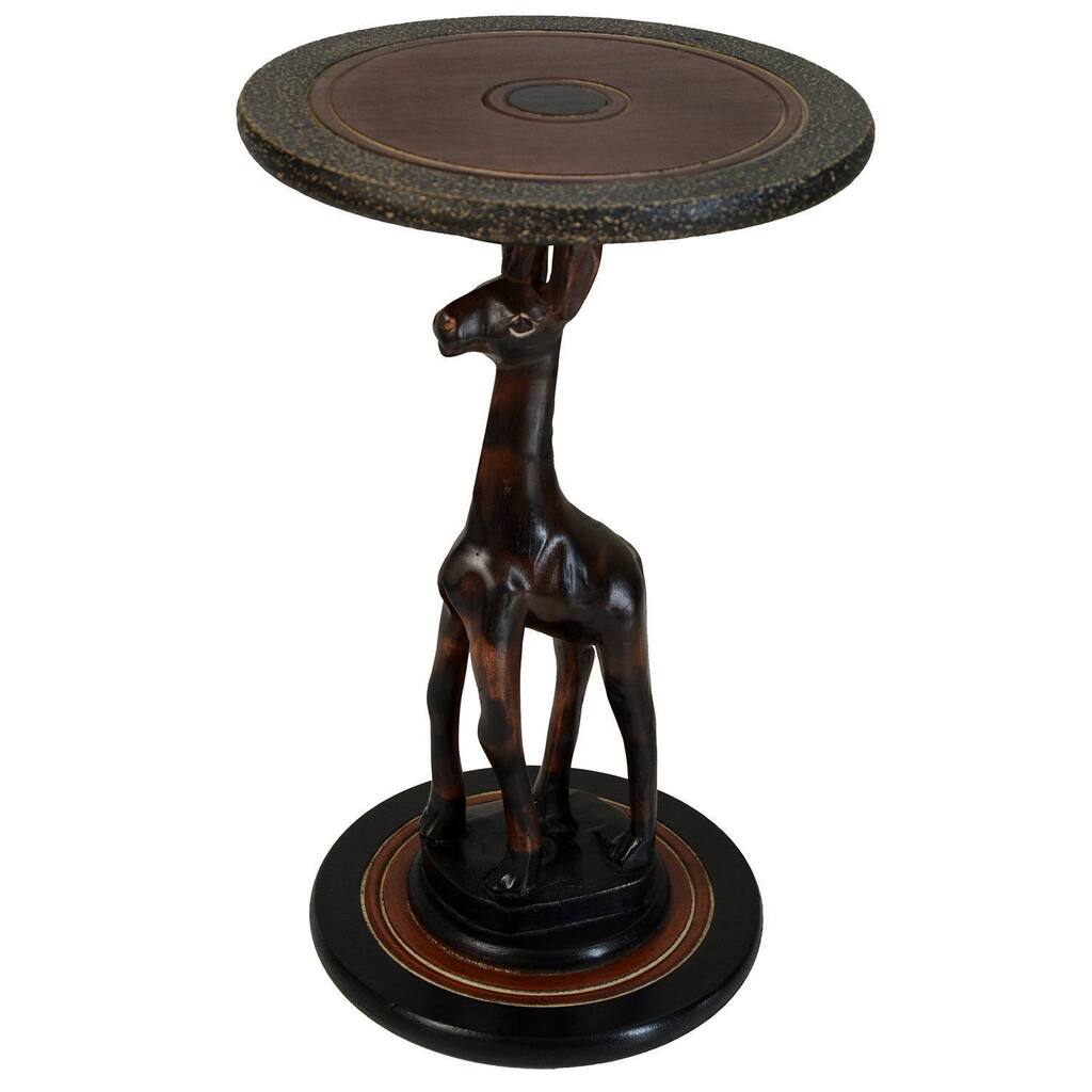 Handmade 19-inch Giraffe Companion Table (Ghana)