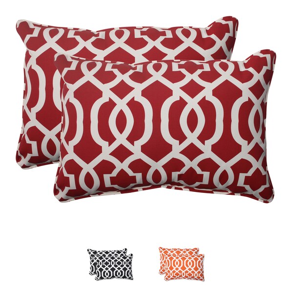 Shop Pillow Perfect Outdoor New Geo Corded Oversized Rectangular Throw