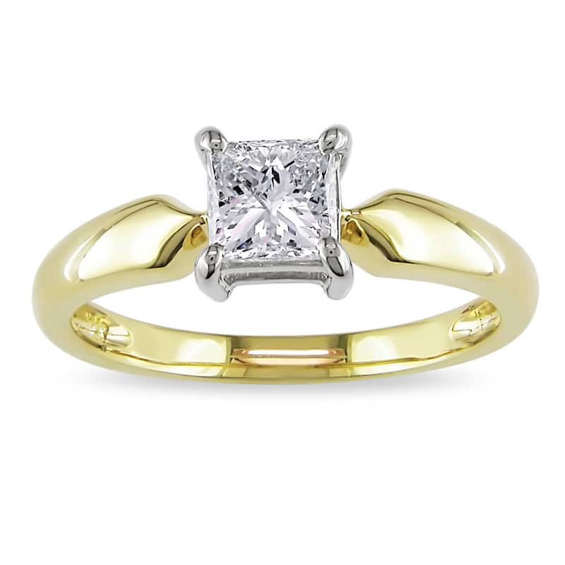Miadora Signature Collection 14k Gold 3/4ct TDW Solitaire Diamond Ring (J-K, I2-I3)
