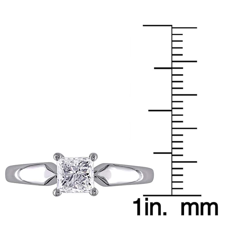 Miadora Signature Collection 14k Gold 3/4ct TDW Solitaire Diamond Ring (J-K, I2-I3)