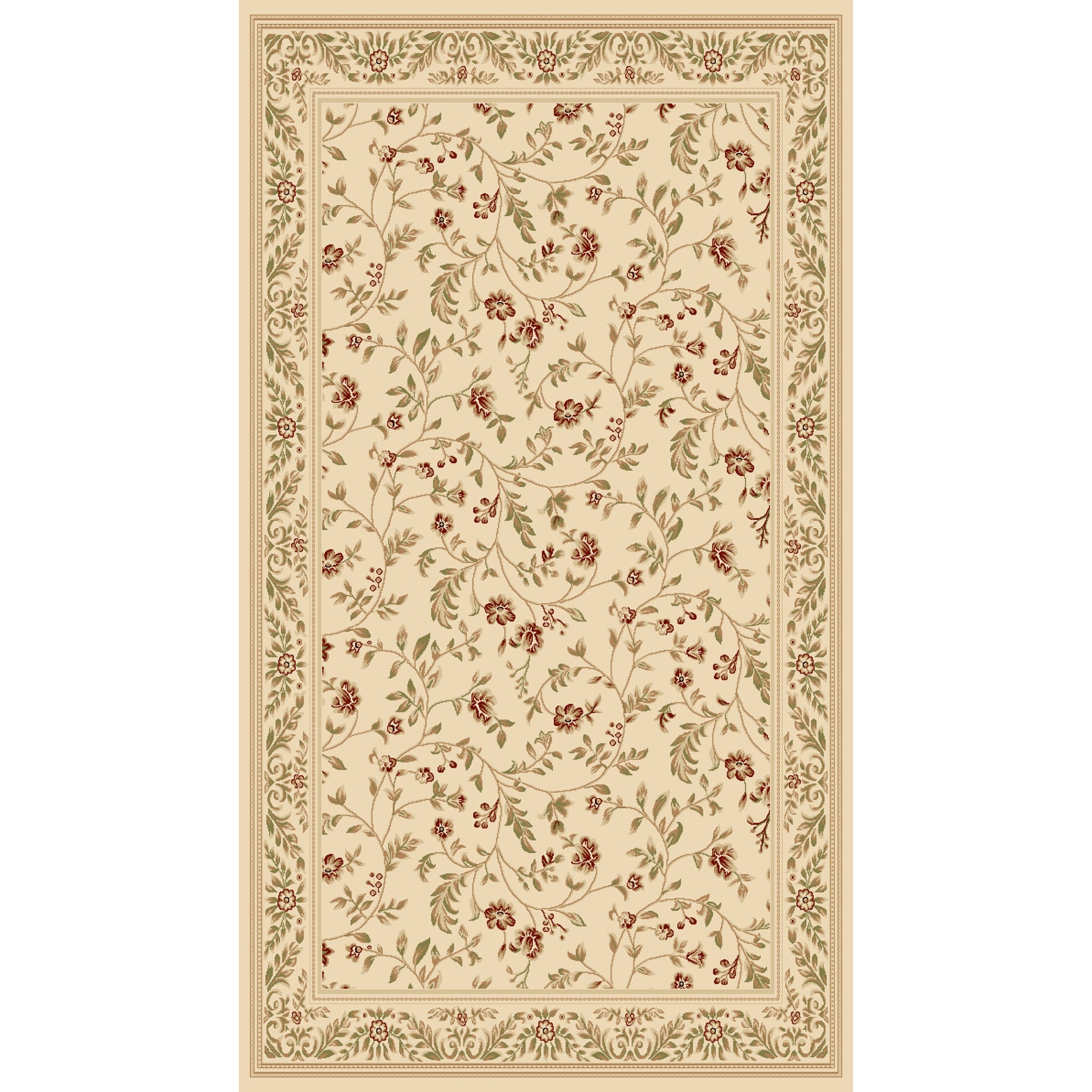 Traditional Woven Cream Floral (710 X 102)