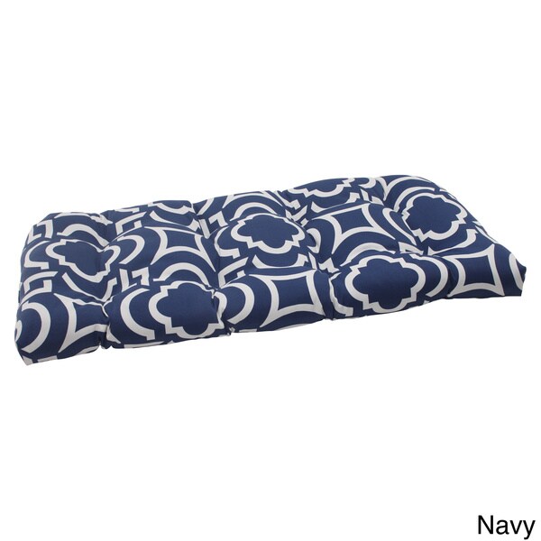 pillow perfect outdoor wicker loveseat cushion