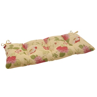 Pillow Perfect Lemonade Outdoor Loveseat Cushion Pillow Perfect Outdoor Cushions & Pillows