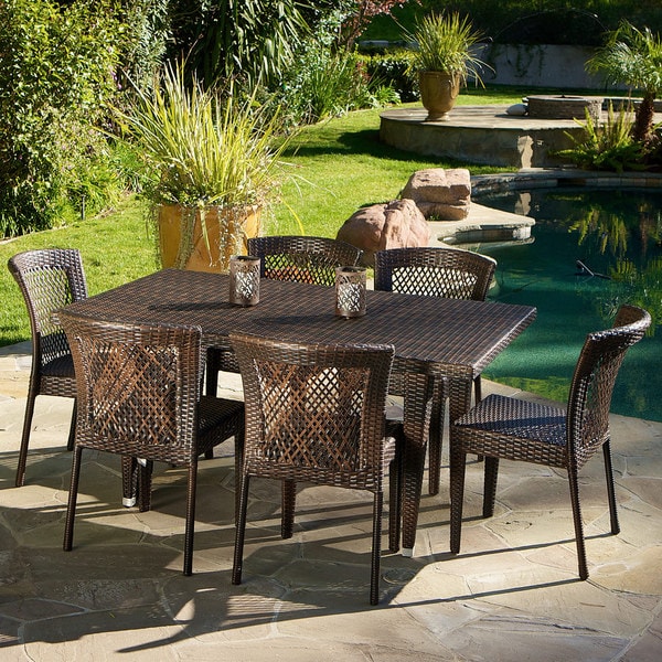 Dusk 7 piece Outdoor Dining Set by Christopher Knight Home On