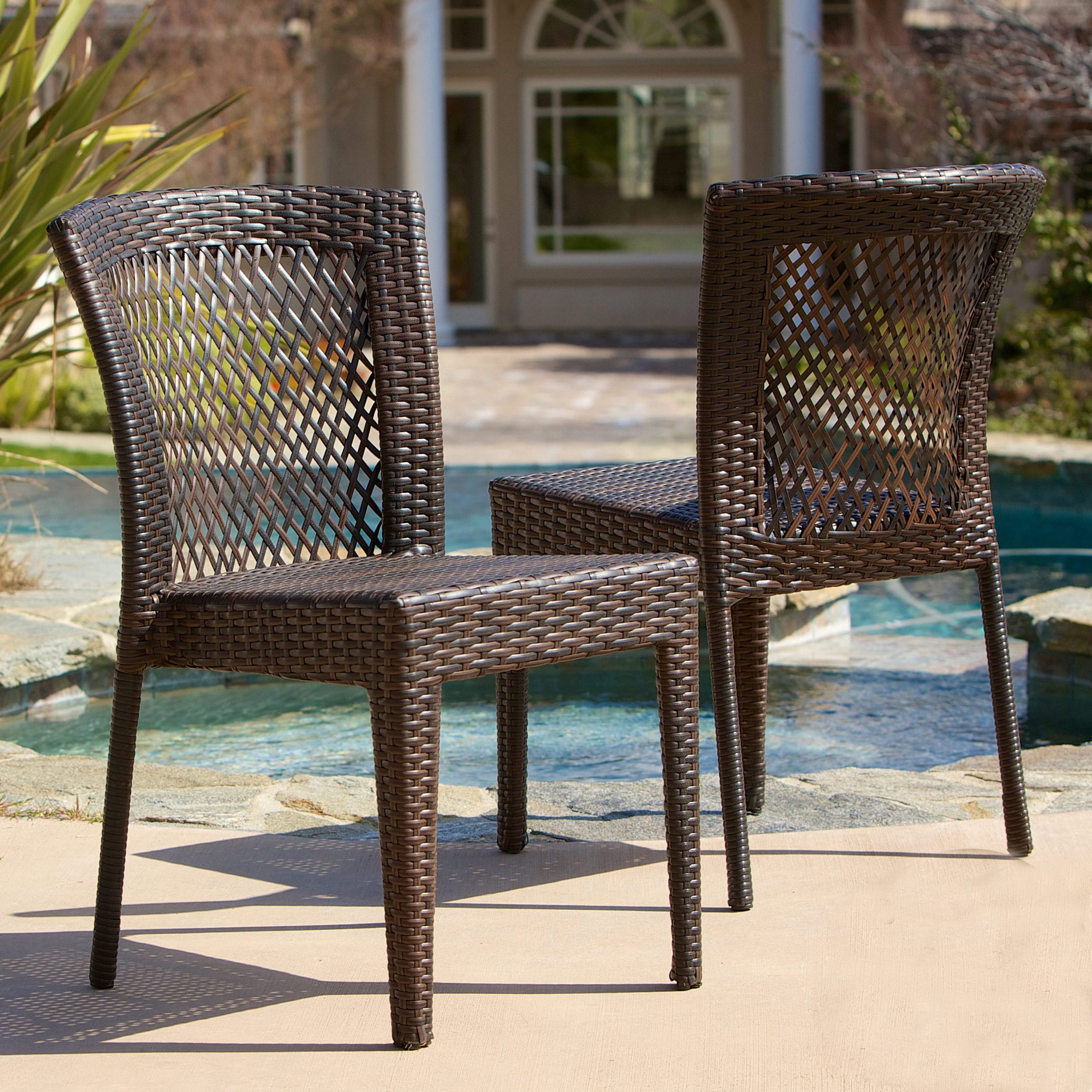 Dusk Outdoor Wicker Chair Set by Christopher Knight Home On Sale