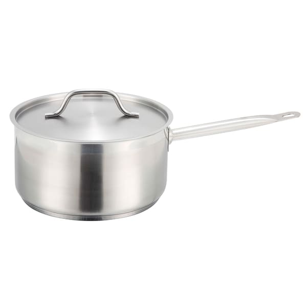 Winco Premium Stainless Steel 6 quart Saucepan   Shopping