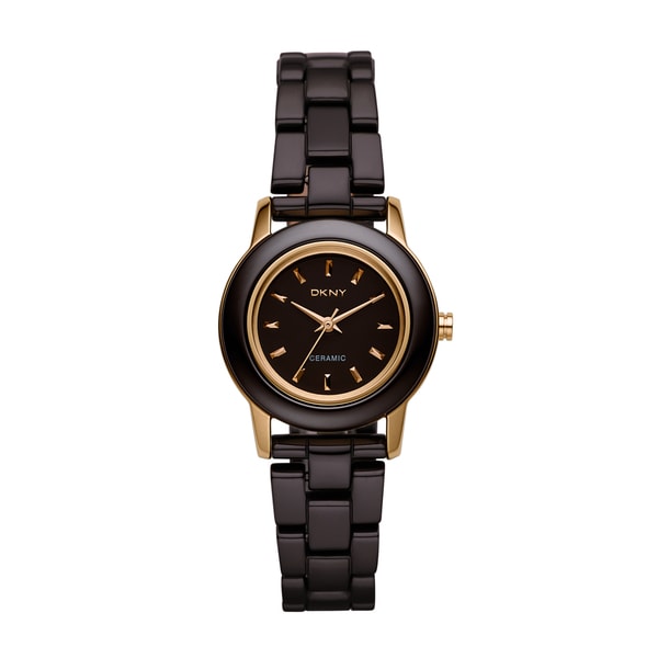 DKNY Women's Brown/ Rose gold Ceramic Watch DKNY Women's DKNY Watches