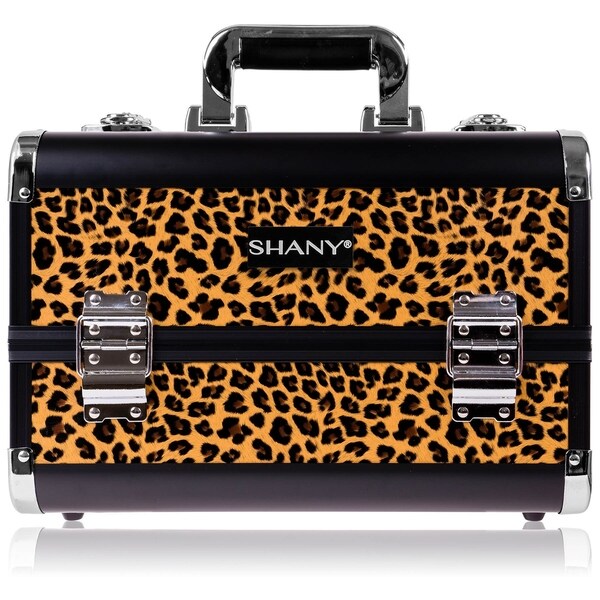 Shop Shany Leopard Texture Premium Collection Makeup Train Case Free
