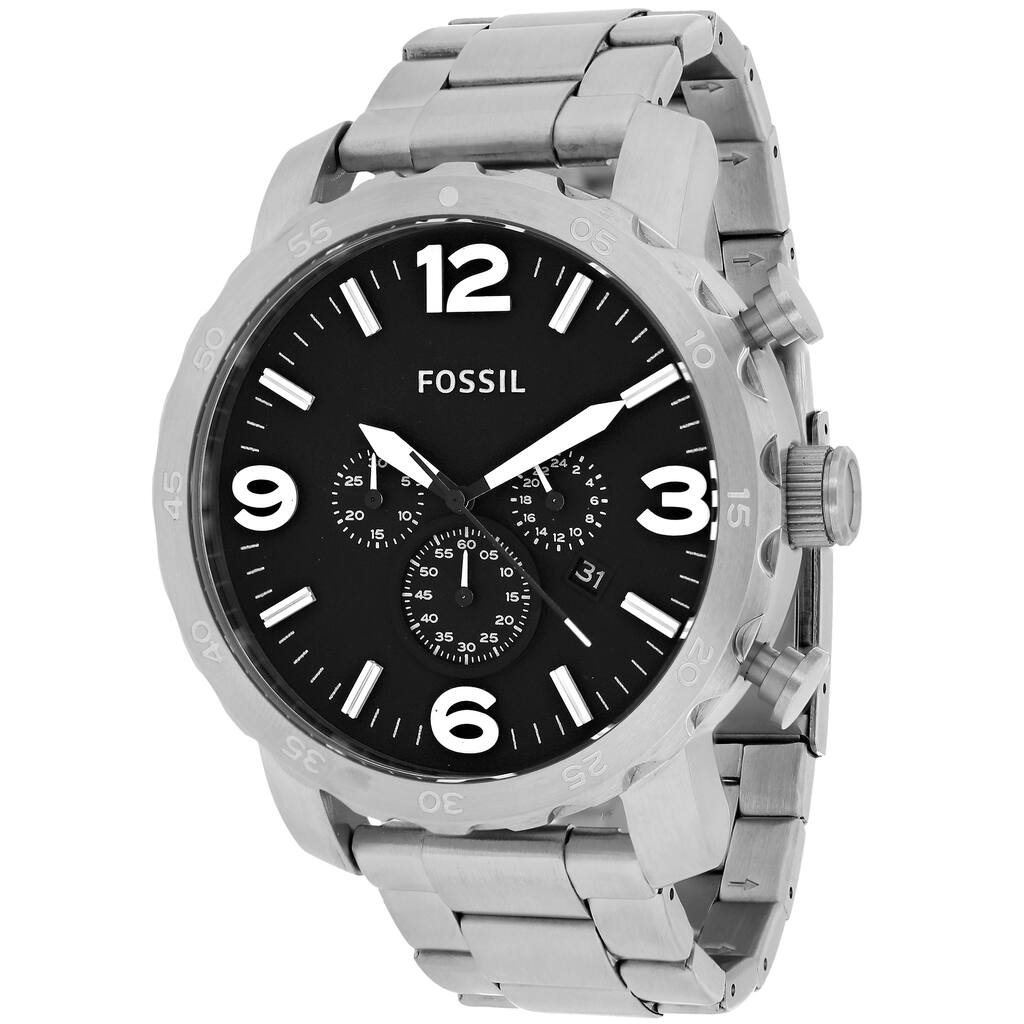 Fossil Men's 'Nate' Stainless Steel Chronograph Watch