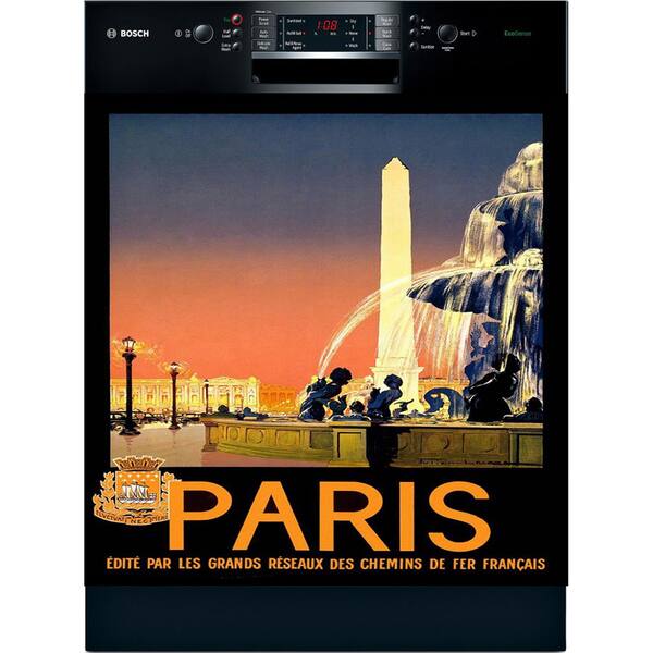 Appliance Art 'See Paris' Vintage Dishwasher Cover Bed Bath & Beyond