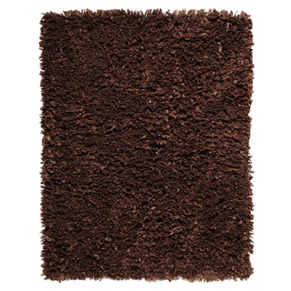 Modern Chocolate Paper Shag Rug - Bed Bath & Beyond - 7821419