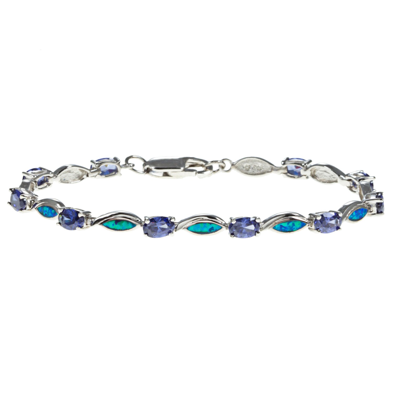 White Opalite Sterling Silver Overlay Bangle/Bracelet Free Size Gift Jewelry Handmade Jewelry 