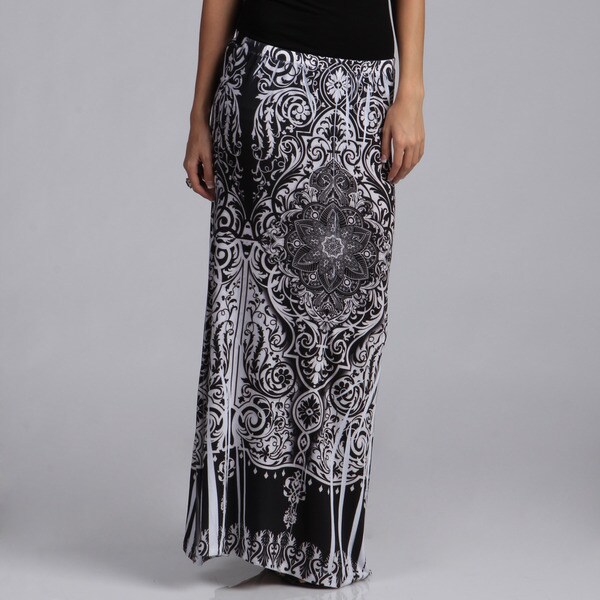 Shop Tabeez Women's Plus Size Gypsy Print Maxi Skirt - Free Shipping ...