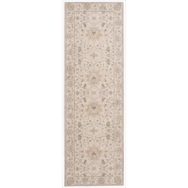 Nourison Muslin Beige Wool Runner Rug (2'6 x 8') - Free Shipping Today ...