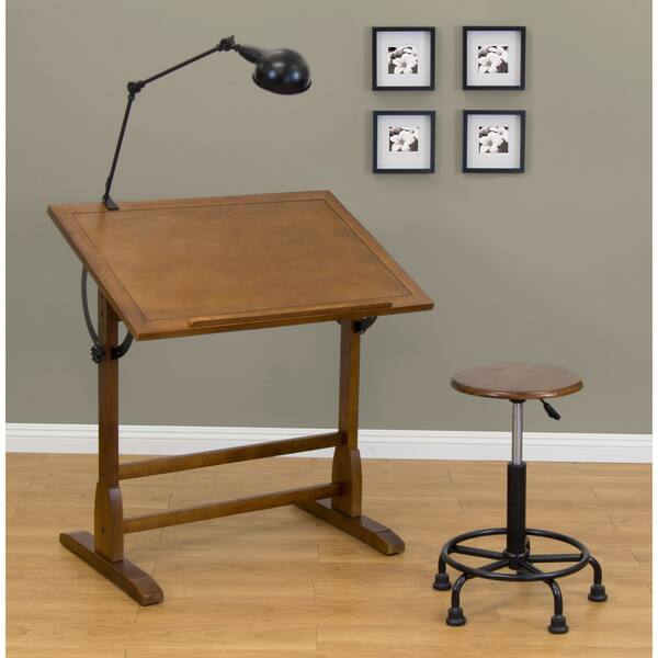 Studio Designs 36 Inch Wood Vintage Drafting And Hobby Craft Table Overstock 7824970
