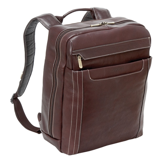 Bugatti Norcia Columbian Leather Laptop Backpack - 15214845 - Overstock ...