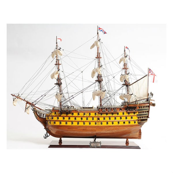 Old Modern Handicrafts HMS Victory Painted Model Ship