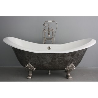 'The Sibton' from Penhaglion 73 inch Cast Iron Double Slipper Bathtub Claw Foot Tubs