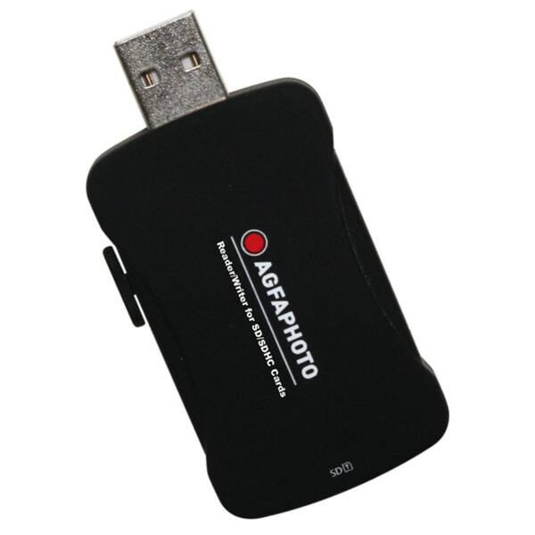 Agfa Photo Sd Sdhc Card Reader Writer With Rubberized Grip Overstock 7827022