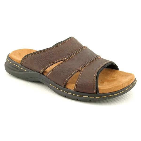 Dr. Scholl's Men's 'Gordon' Leather Sandals - 15216567 - Overstock.com ...