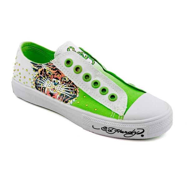 Shop Ed Hardy Women�s �Lowrise Stone� Canvas Casual Shoes