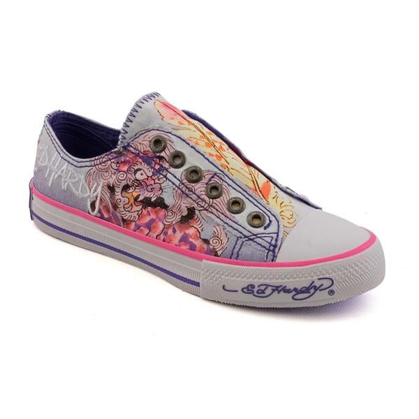 Ed Hardy Women's 'Lowrise' Canvas Casual Shoes - 15216823 - Overstock ...