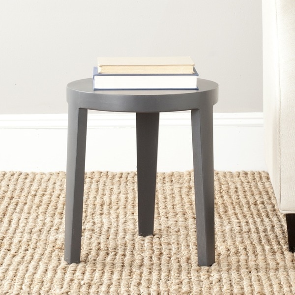 Shop Safavieh Wilma Charcoal Grey Side Table Free Shipping Today