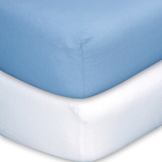 flannel crib sheet set
