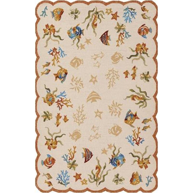 Outdoor Escape Coral Dive Indoor/ Outdoor Area Rug