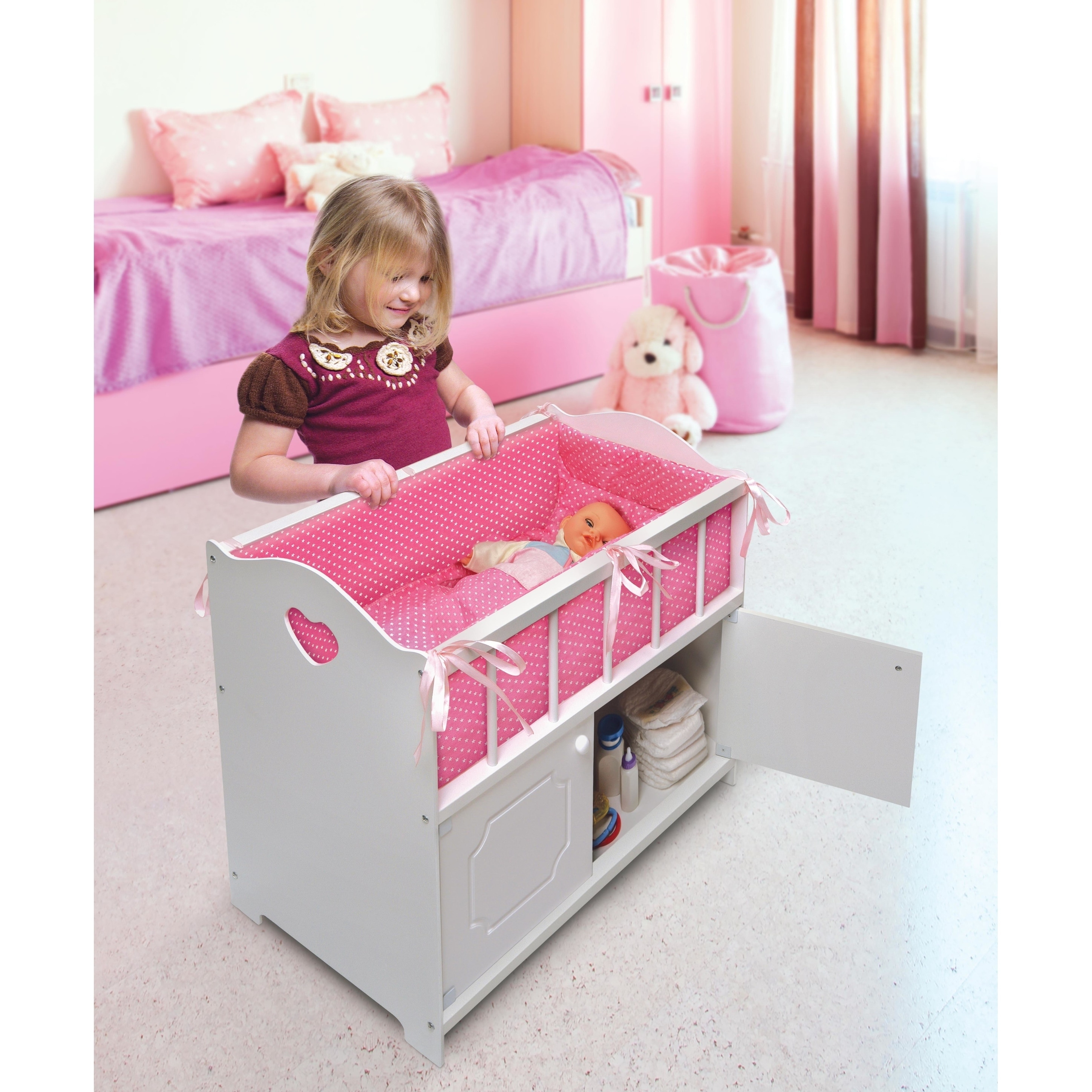 baby doll crib with storage