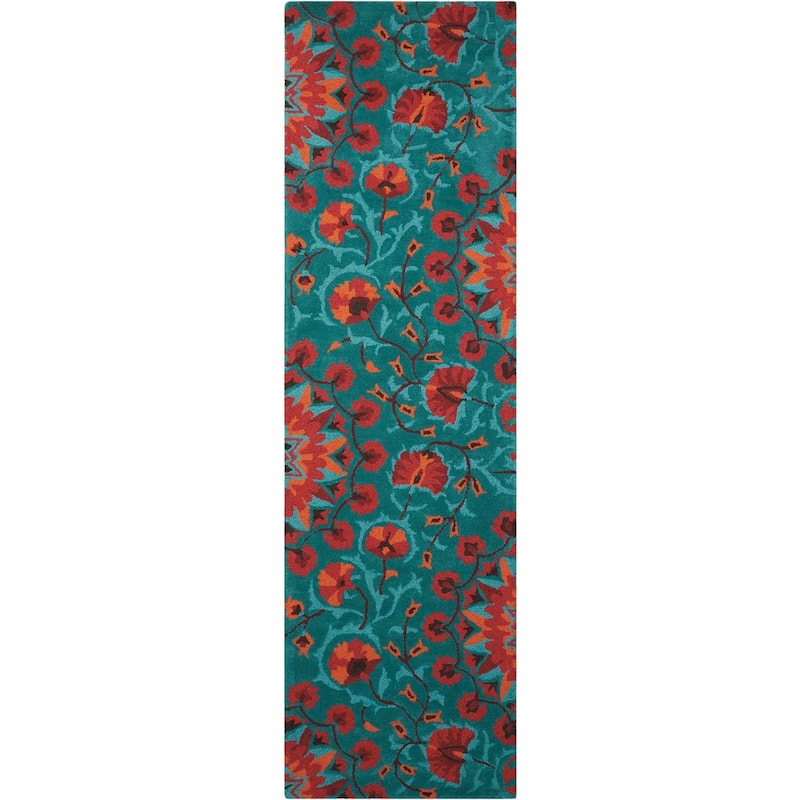 Nourison Suzani Abstract Floral Textured Hand-tufted Area Rug