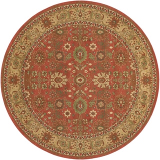 Pera All Over Mashhad Crimson Rug (7'10 Round) COURISTAN INC Round/Oval/Square