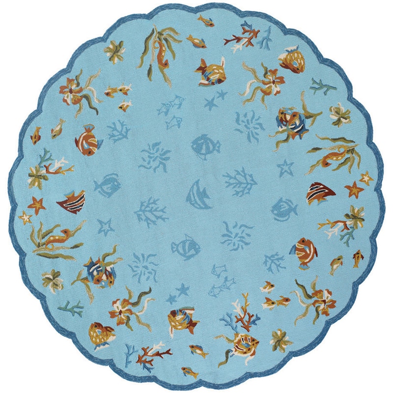 Outdoor Escape Coral Dive Indoor/ Outdoor Area Rug