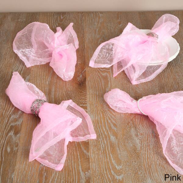 Crushed Tissue Decorative Napkins (Set of 12)