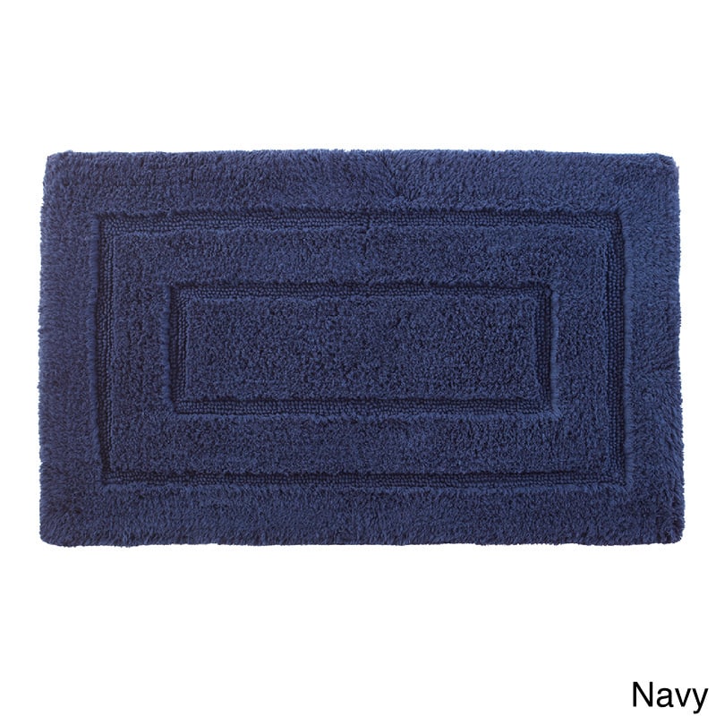 Luxurious 24 x 40-inch Cotton Bath Mat - 2' x 3'4 - Navy