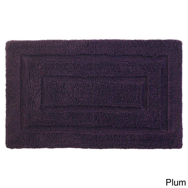 Luxurious 24 x 40-inch Cotton Bath Mat - 2' x 3'4 - Plum