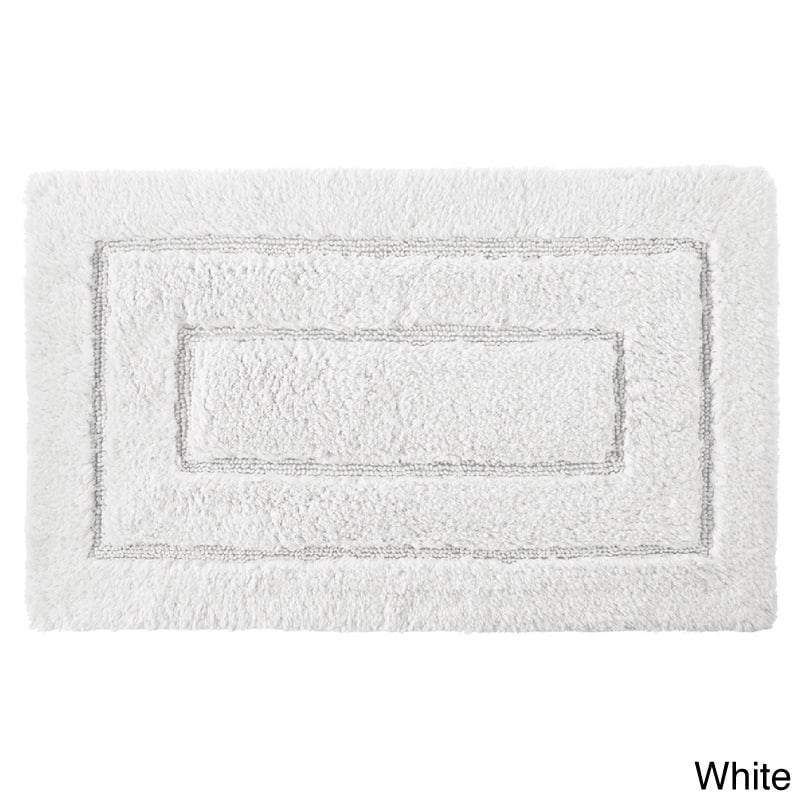 Luxurious 24 x 40-inch Cotton Bath Mat - 2' x 3'4 - White