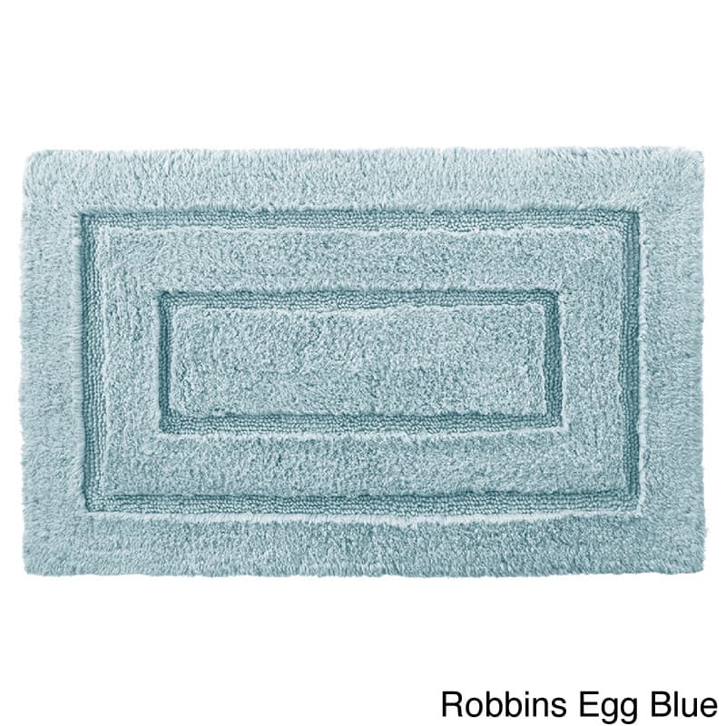 Luxurious 24 x 40-inch Cotton Bath Mat - 2' x 3'4 - Robbins Egg Blue