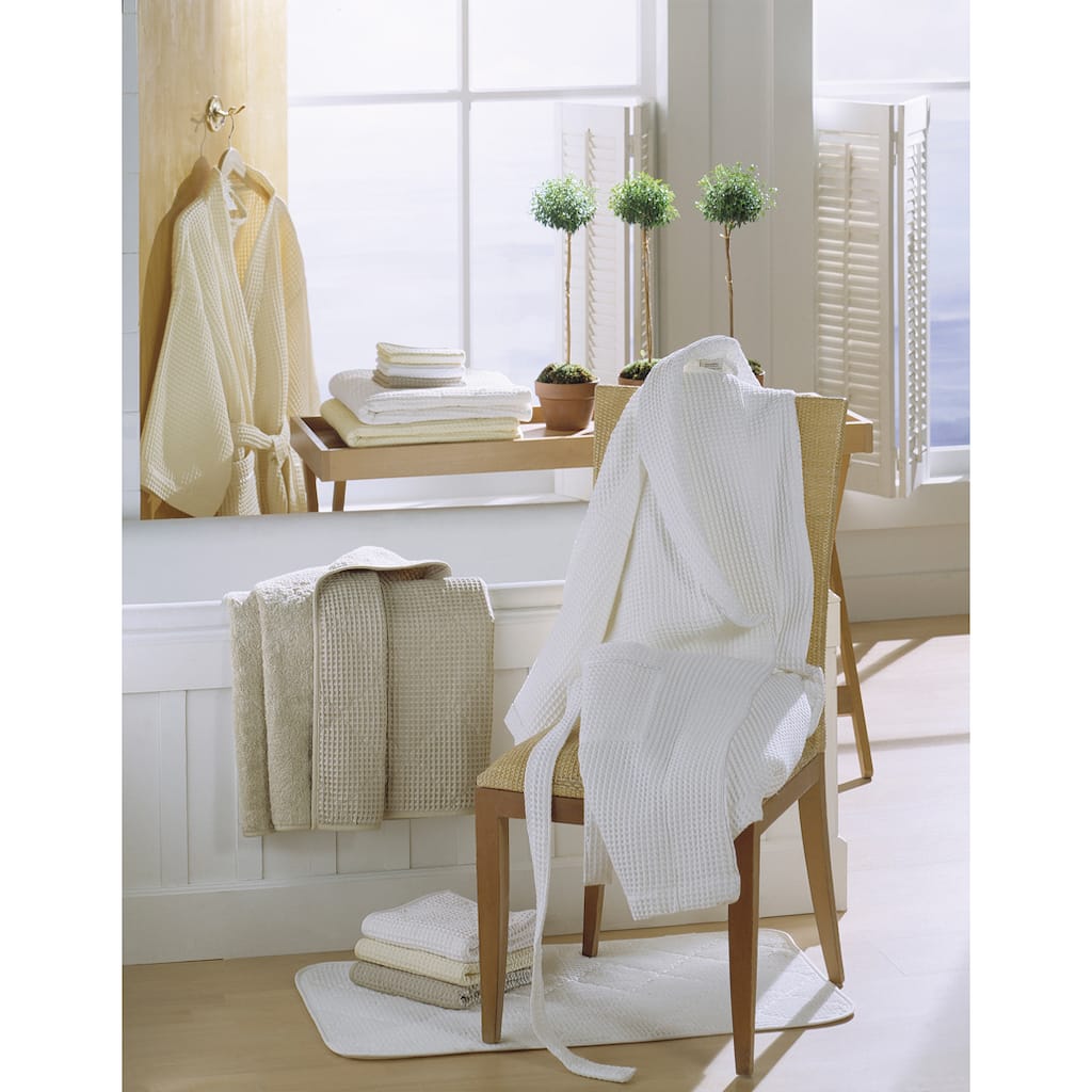 Egyptian Cotton Kimono Waffle Bath Robe