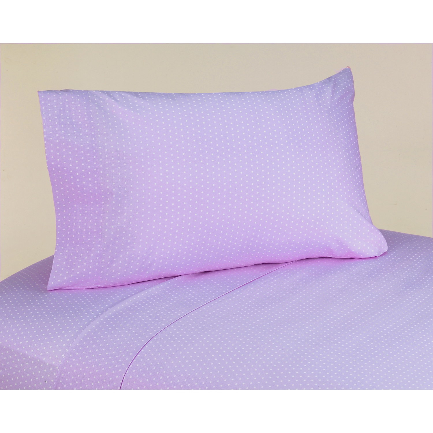 Sweet Jojo Designs 200 Thread Count Mod Dots Bedding Collection Purple Cotton Sheet Set