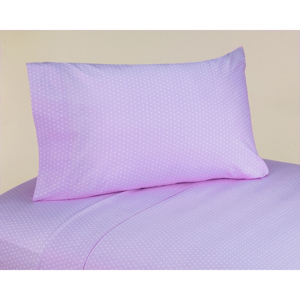 Sweet JoJo Designs 200 Thread Count Mod Dots Bedding Collection Purple