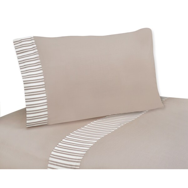 Sweet JoJo Designs 200 Therad Count Giraffe Neutral Bedding Collection Cotton Sheet Set