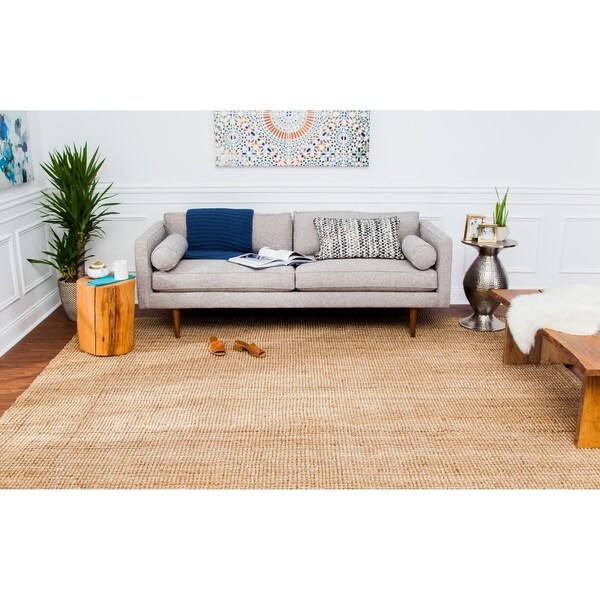 Jani Sahara Boucle Weave Jute Handwoven Rug (10' x 14')